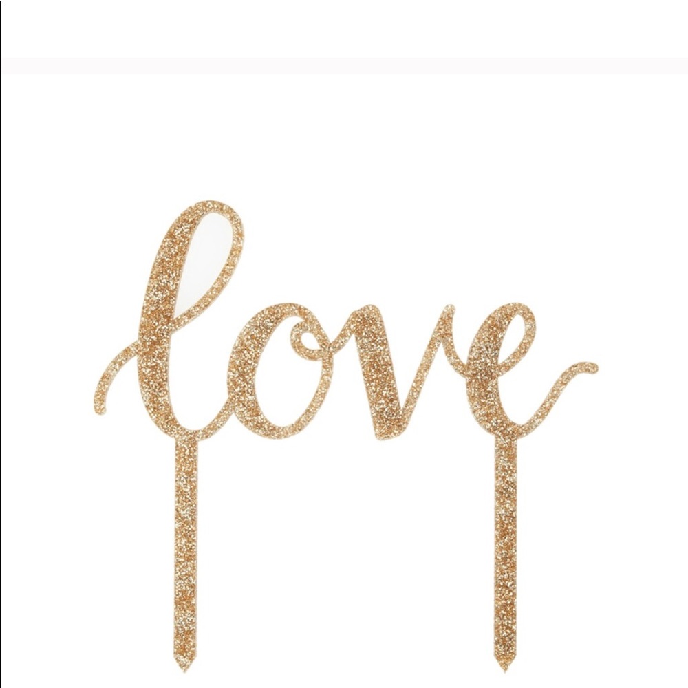 “love” cake topper 🎂💕